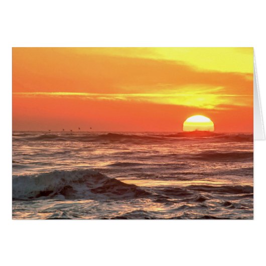 Ocean Sunset Display Cards (Front Horizontal)