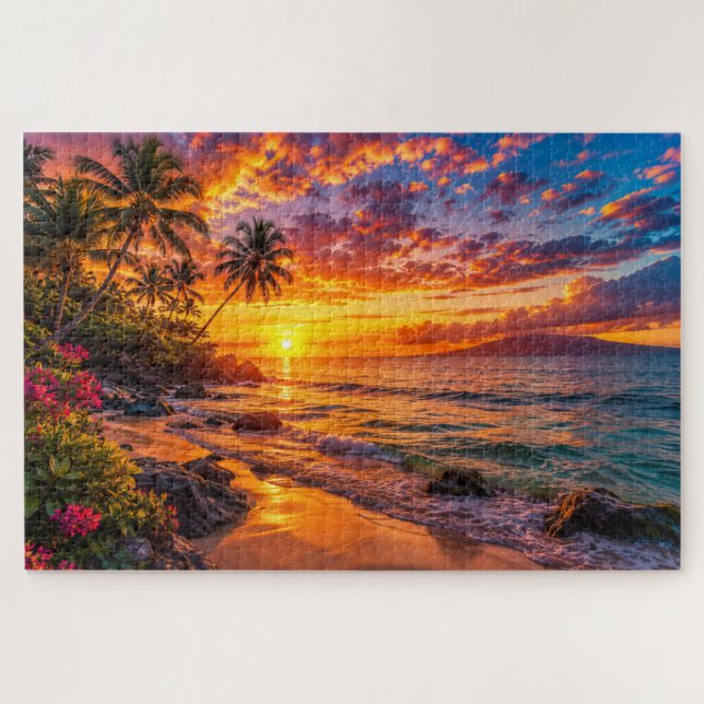 Ocean Sunset Escape Puzzle (Horizontal)