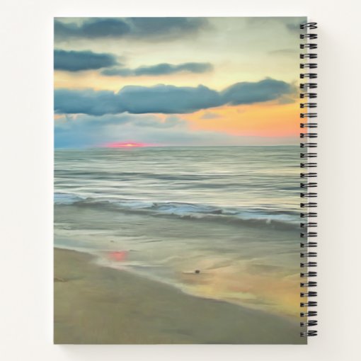 Ocean Sunset Family To Do 0735 Notebook | Zazzle