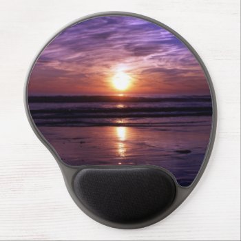 Ocean Sunset Gel Mouse Pad by Artnmore at Zazzle