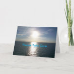 Ocean sunset - get well card