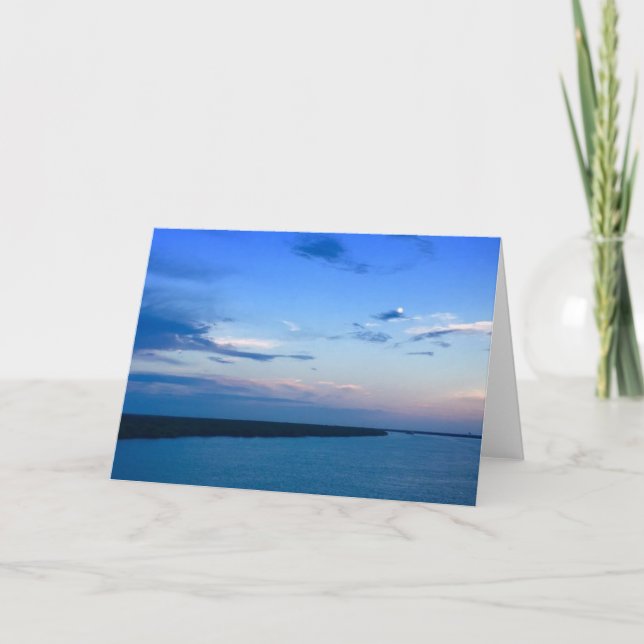 Ocean Sunset Greeting Card (Front)