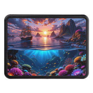 Ocean Sunset Hitch Cover