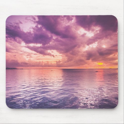Ocean Sunset Inspirational Mouse Pad