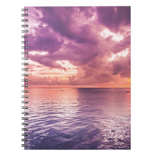 Ocean Sunset Inspirational Notebook
