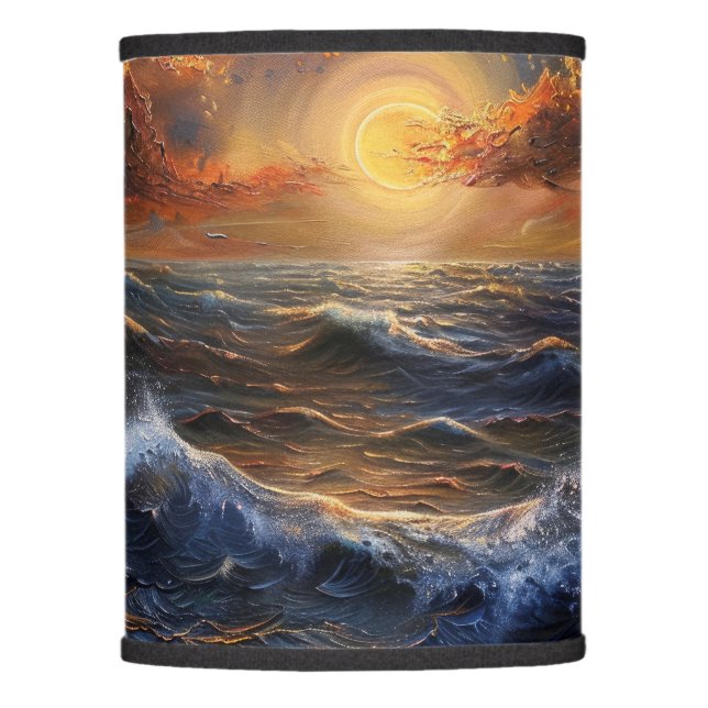 Ocean Sunset Lampshade (Front)