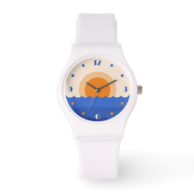 Ocean sunset minimalist scene watch (Front)