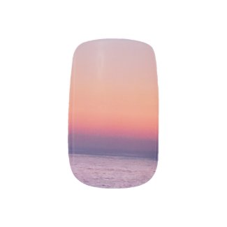 ocean sunset minx nail art