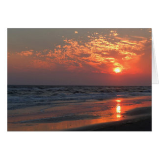 Ocean Sunset - Oak Island, NC Cards