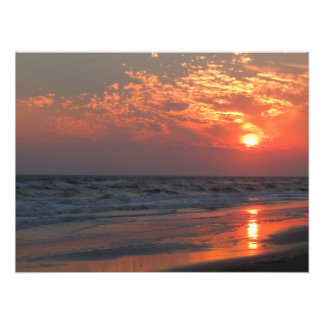 Ocean Sunset - Oak Island, NC Photo Print