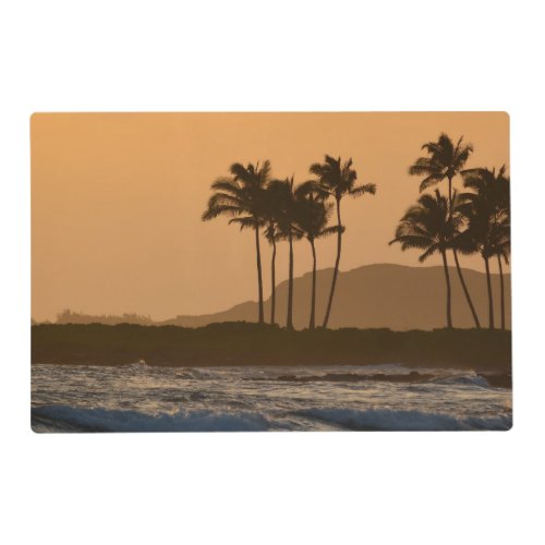 Ocean Sunset on Kauai Hawaii Placemat