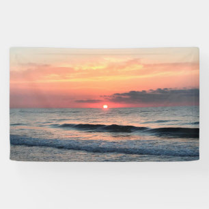 Ocean Sunset Photo Background or Backdrop Banner