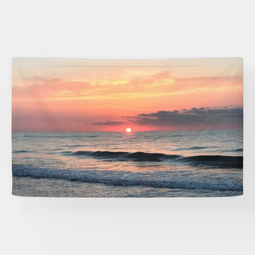 Ocean Sunset Photo Background or Backdrop Banner