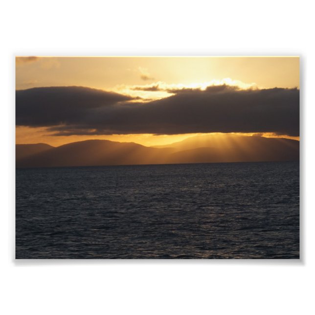 Ocean Sunset Photo Print (Front)