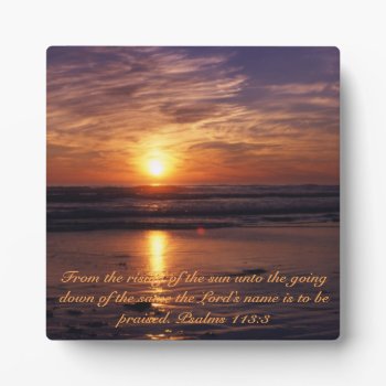 Ocean Sunset Plaque by Artnmore at Zazzle