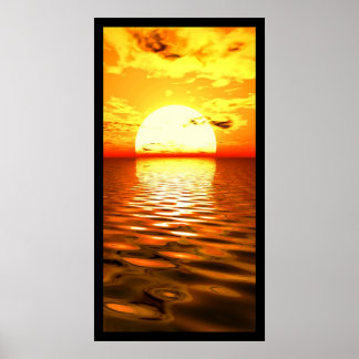 Ocean Sunset Poster