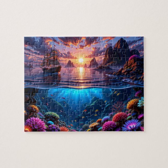 Ocean Sunset Puzzle (Horizontal)