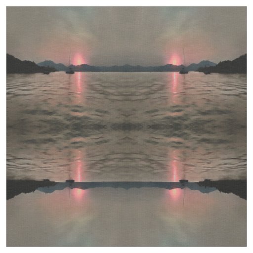 Ocean Sunset Sailboat Sunset Bozburun Marmaris Fabric