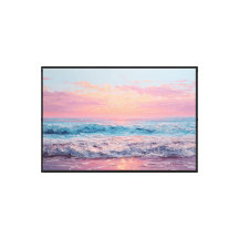 Ocean Sunset Seascape Painting – Abstract Wall Art