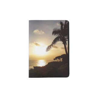 Ocean Sunset Silhouette Passport Holder