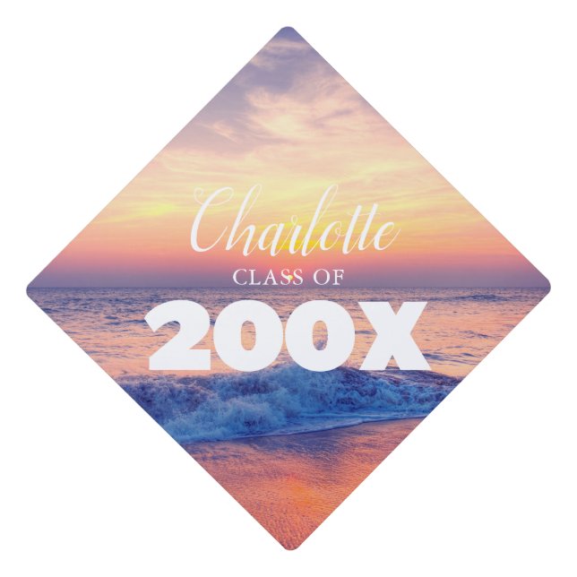 Ocean Sunset Tassel Topper (Front)