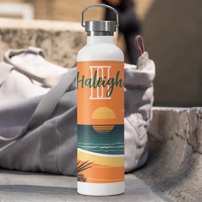 Ocean Sunset Travel Water Bottle (Creator Uploaded)