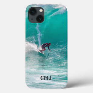 Ocean Surfer custom monogram phone cases