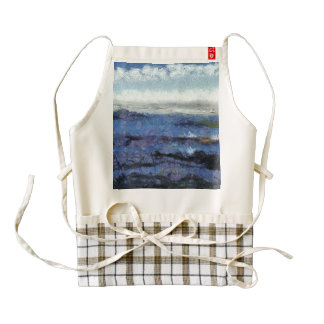 Ocean swells zazzle HEART apron