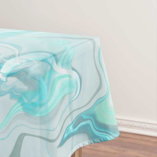 Ocean Swirl II Tablecloth (In Situ)