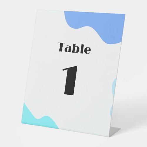 Ocean Table Number Pedestal Sign