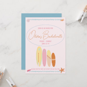 Ocean Theme Bachelorette -- San Diego Theme Invitation