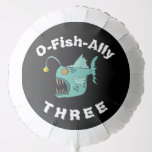 Ocean Theme Boys Birthday Anglerfish O-fish-ally Balloon<br><div class="desc">Perfect for ocean or deep sea themed birthday parties! Make your child smile with this fun anglerfish balloon! Find matching party items in my shop.</div>