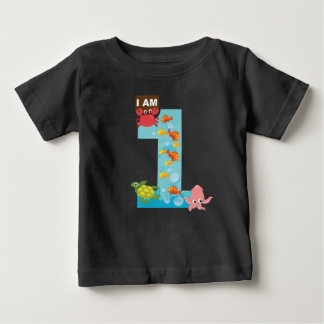 ocean theme First 1st Birthday Baby T-Shirt