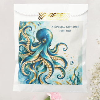 Ocean Theme | Octopus | Birthday Party Favor Bag