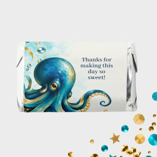 Ocean Theme | Octopus | Birthday Party Hershey's Miniatures