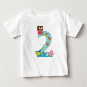 ocean theme Second 2nd Birthday Baby T-Shirt
