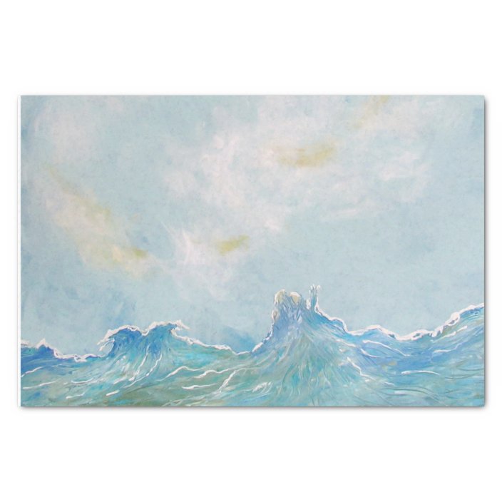 Ocean Theme Tissue Paper Decoupage | Zazzle.com