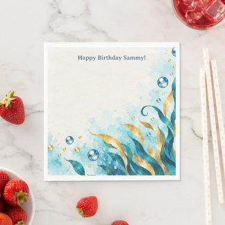 Ocean Theme | Under the Sea | Birthday Party Napkins