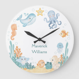 Ocean Theme Wall Clock