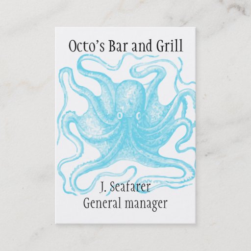 Customizable Ocean themed business card