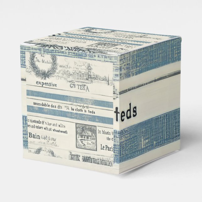 Ocean-Themed Cube Gift Box (Front Side)