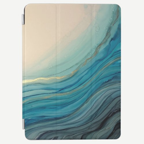Ocean themed iPad Smart Cover with waves