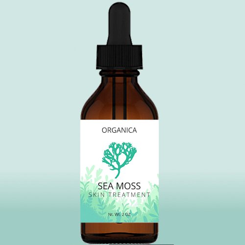 Ocean Themed Sea Moss Gel Labels