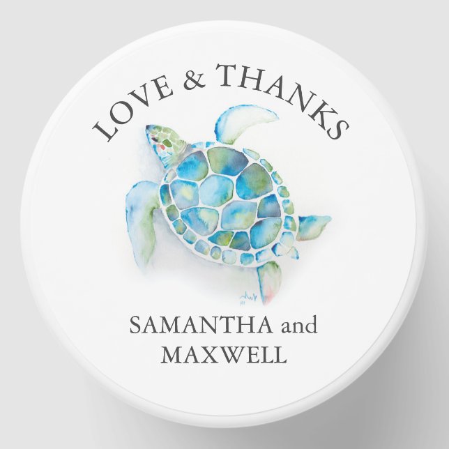 Ocean Themed Wedding Favors Mini Candle Favors (Front)