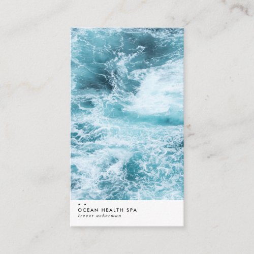 Ocean Tide Modern Business Card