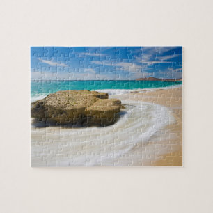 Ocean Tide Swirls On The Beach Jigsaw Puzzle