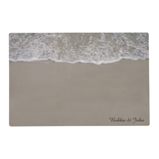 Ocean Tides Wedding Placemat (Front)
