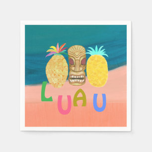 Ocean Tiki Pineapple Luau Napkins