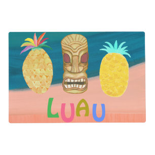 Ocean Tiki Pineapple Luau Placemat