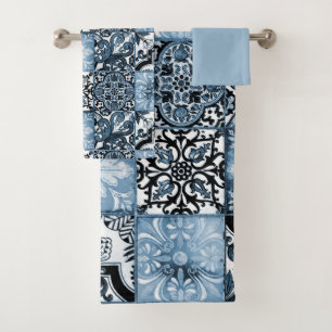 Ocean Tile Bath Towel Set